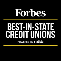 forbes best in state credit unions logo